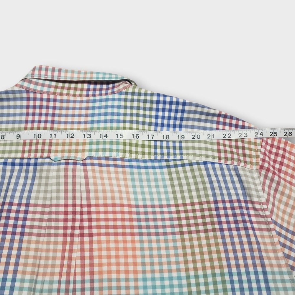 Tommy Bahama Mens 4XLB Rainbow Check Plaid Short Sleeve Button Down Shirt - Picture 8 of 9